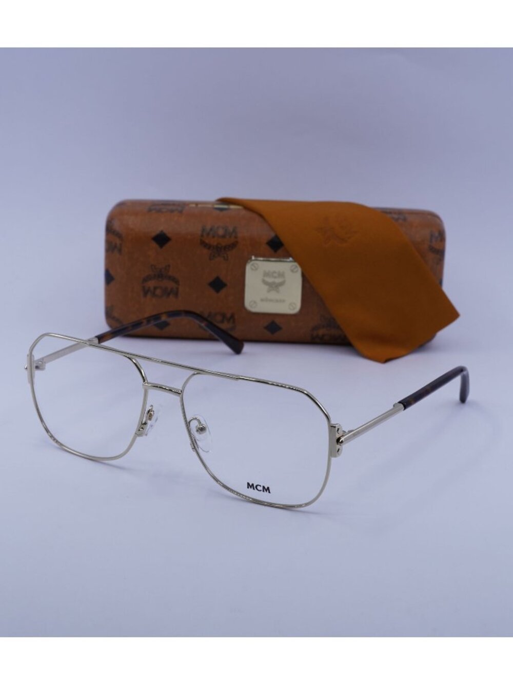 MCM MW5007 032 Aviator Eyeglasses - Gold/Havana 57mm